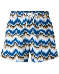 Missoni - Zigzag-Print Drawstring Swim Shorts - Lyst
