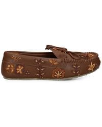 De Siena Shoes - Arianna Bead-Embellished Leather Loafers - Lyst