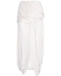 V:PM ATELIER - Justine Pleated Midi Skirt - Lyst