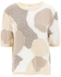 Kangra - Sequin-Embellished Patchwork Sweater - Lyst