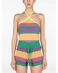 Gallo - Striped Halter-Neck Top - Lyst
