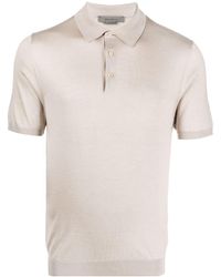 Corneliani - Silk Short-sleeved Polo Shirt - Lyst
