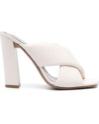 Paris Texas - Open-Toe Leather Sandals - Lyst