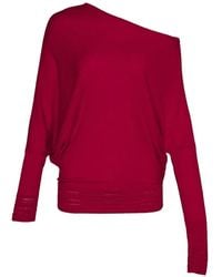 Club21 - Off-Shoulder Batwing-Sleeve Sweater - Lyst