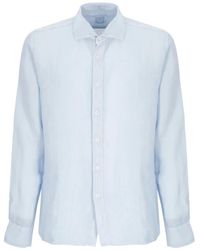 120% Lino - Long-Sleeved Shirt - Lyst