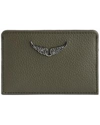 Zadig & Voltaire - Leather Wing Cardholder - Lyst