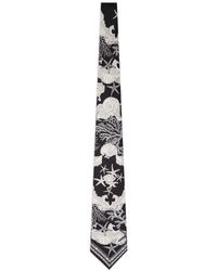 Versace - Cravate en soie à motif en jacquard - Lyst