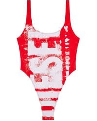 DIESEL - Bfsw-pamela Logo-print Swimsuit - Lyst