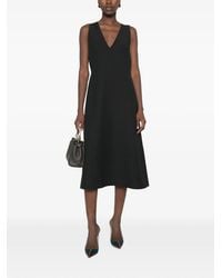 Fendi - Wool And Silk Blend Midi Dress - Lyst