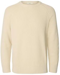SELECTED - Pull Côtelé À Manches Raglan - Lyst