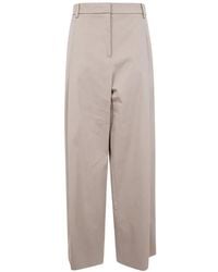 N°21 - Pleated Wide-Leg Trousers - Lyst