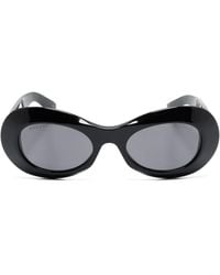 Gucci - Interlocking G Oval-Frame Sunglasses - Lyst