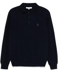 Maison Kitsuné - Fox-Motif Polo Shirt - Lyst