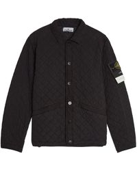 Stone Island - Chaqueta Bomber Con Botones A Presión - Lyst