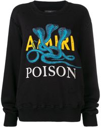 Amiri Logo Print Sweatshirt - Zwart