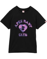 AAPE BY A BATHING AP - Camo-Heart Logo T-Shirt - Lyst
