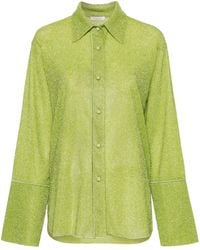 Oséree - Shirt With Bell Sleeves With Wire - Lyst