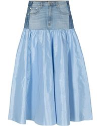 Cynthia Rowley - Panelled A-line Maxi Skirt - Lyst