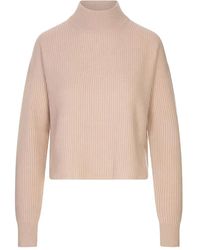 Max Mara - Geribbelde Trui Met Trechterhals - Lyst