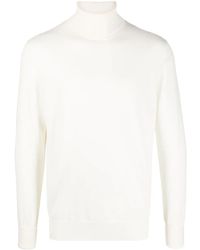 Ballantyne - Logo-Embroidered Roll-Neck Cashmere Jumper - Lyst