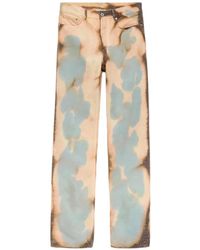 JW Anderson - Bleached Mid-Rise Straight-Leg Jeans - Lyst