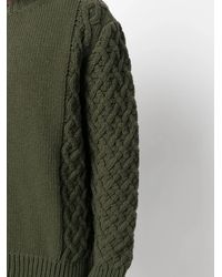 President's - Cable-Knit Crew Neck Jumper - Lyst