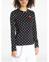 COMME DES GARÇONS PLAY - T-Shirt Mit Polka Dots - Lyst