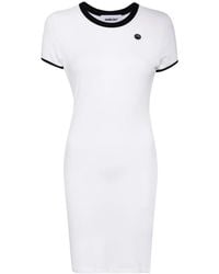 Ambush - Logo-Plaque Fine-Knit Minidress - Lyst