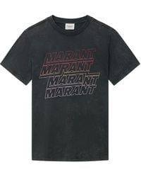 Isabel Marant - Zoeline Cotton T-Shirt - Lyst