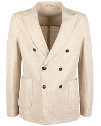 Circolo 1901 - Double-Breasted Textured Blazer - Lyst