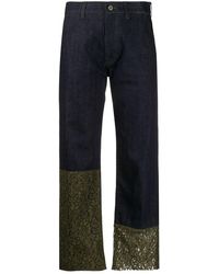 Mr & Mrs Italy Jeans Met Kant - Blauw