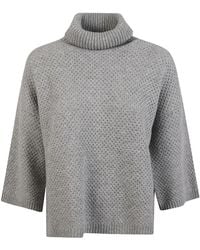 Fabiana Filippi - Turtleneck Waffle-Knit Sweater - Lyst