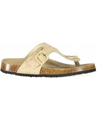Laura Biagiotti - Sandales À Motif Monogrammé Embossé Et Fermeture À Boucle - Lyst