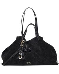 V73 - Jade Fringe-Charm Shoulder Bag - Lyst