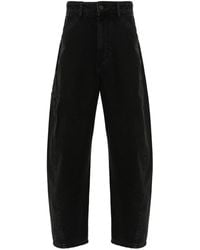 Lemaire - Twisted Workwear Jeans Washed Black In Cotton - Lyst