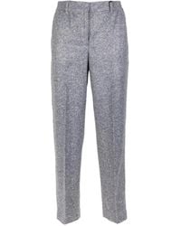 Seventy - Marl-Effect Straight-Leg Trousers - Lyst