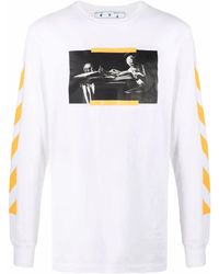 Off-White c/o Virgil Abloh - Omab001f21jer0040184 White T-shirt - Lyst
