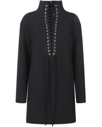 KHAITE - Lace-Up High-Neck Lee Dress - Lyst