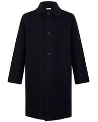 Fursac - Button-Up Wool Overcoat - Lyst