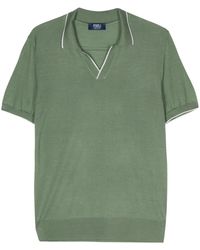 Fedeli - Wave Fine-Knit Polo Shirt - Lyst