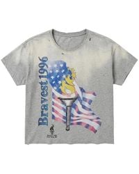 Bravest Studios - Distressed Graphic-Print T-Shirt - Lyst