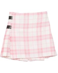 Vivienne Westwood - Pleated Checked Mini Skirt - Lyst