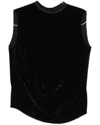Rick Owens - Draped Velvet Top - Lyst