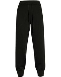 Burberry - Embroidered-Logo Knitted Track Pants - Lyst