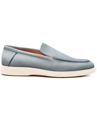 Santoni - Stitched Loafers - Lyst