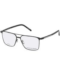 Porsche Design - Double-Bridge Rectangle-Frame Glasses - Lyst