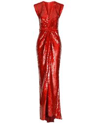 Dolce & Gabbana - Sequin-embellished Draped Dress - Lyst