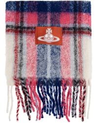 Vivienne Westwood - Plaid-Check Fringed Scarf - Lyst