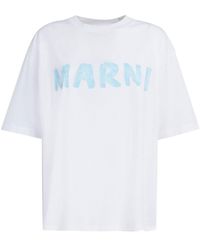 Marni - Camiseta con sello del logo - Lyst