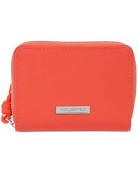 KARL LAGERFELD - Logo-Plaque Zip-Around Wallet - Lyst